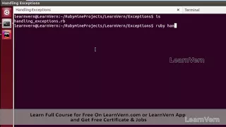 Handling Exceptions in Ruby Example