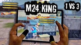 M24 king | 1V3 M24 CHALLENGE | IPAD PRO HANDCAM