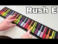 Playing RUSH E on a Roll up Piano