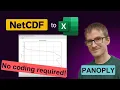 How to open and visualise a NetCDF file in Panoply and export the data to CSV or Excel nc nc4