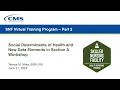 SNF Social Determinants of Health New Data Elements in Section A Coding Workshop