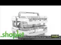 Deflect-o Stackable Caddy Organizer w L Containers