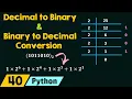Decimal to Binary and Binary to Decimal Conversion