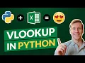 Replace Excel Vlookup in Python Using Pandas fast easy Pandas Merge Tutorial