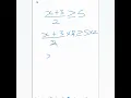 Solving a linear inequality