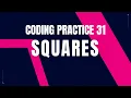 Python Problem SQUARES Coding practice 31 Python Coding Tips Debugging Nxtwave CCBP 4 0