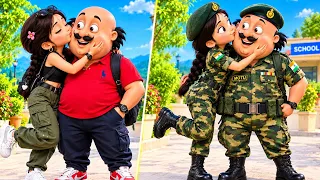 Motu Patlu ab Army ban gya! 🪖 🤯 | Motu Patlu all characters Army transformation 🪄