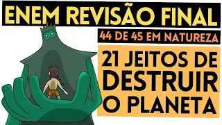 Cai DEMAIS em Natureza no Enem: Impacto Ambiental!