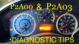 P2A00 P2A03 Diagnostic Tips