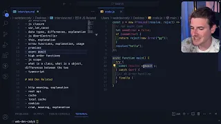 A subscriber was asked these interview questions for a junior front end role React