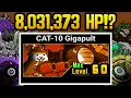 The HIGHEST HP Unit in The Battle Cats Gigapult Montage