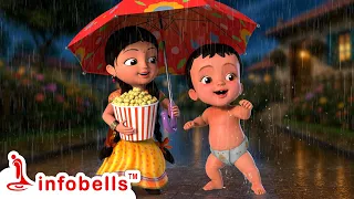 Vana Vana Vallappa Cham Cham Cham - Kids Playing in Rain | Telugu Rhymes for Children | Infobells