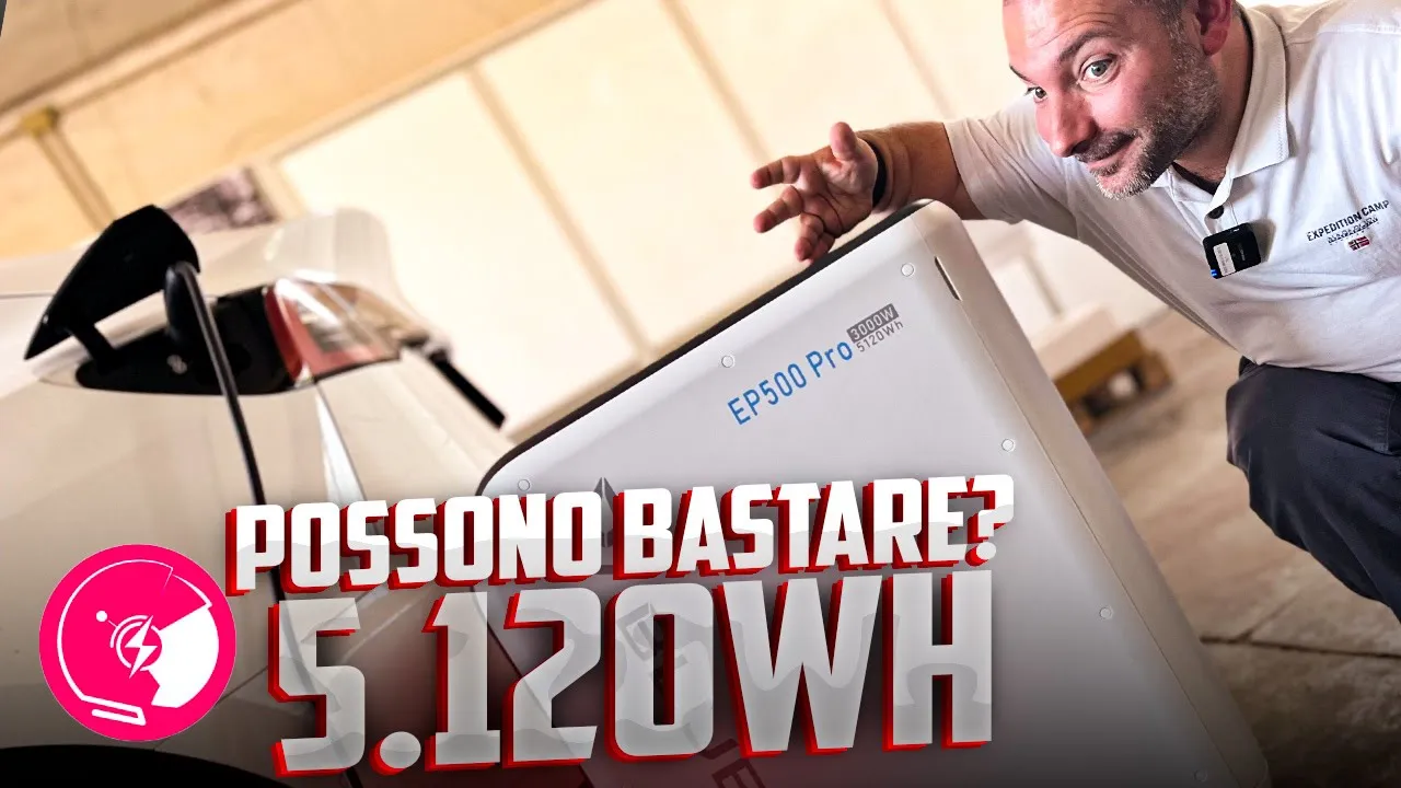 Bluetti EP500 Pro, accumulo mobile da 5.120 Wh alla prova con una Tesla