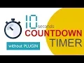 Countdown timer using HTML CSS and Javascript Without Plugin