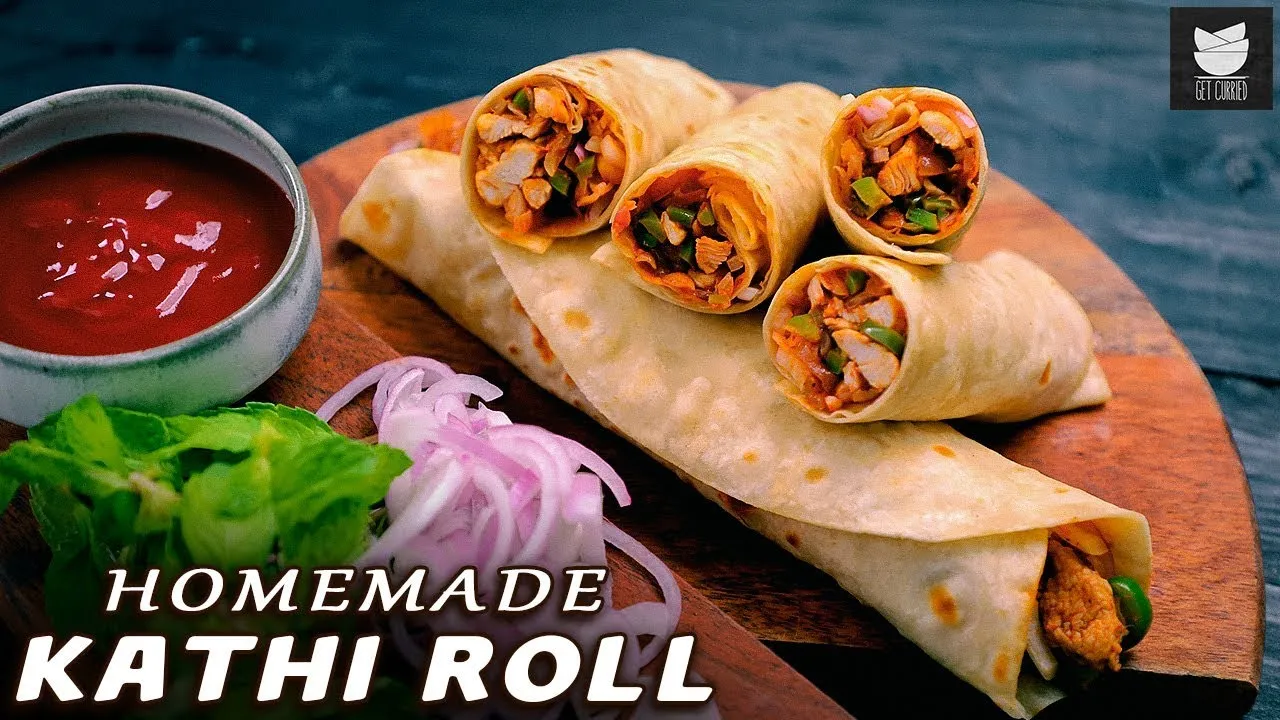 Juicy Chicken Rolls   Chicken Wrapped in Roti   Chicken Kathi Roll By Varun Inamdar   Get Curried