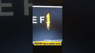 FREE FIRE Logo Drawing Using Python Turtle Python For Beginners BGMI FreeFireIndiaOfficial