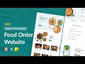 Build a responsive Food Order website with HTML CSS and JS Food Order Landing Page