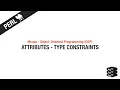 Perl Mouse OOP Attributes - Type Constraints