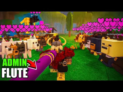 Video Thumbnail: Oyuna ADMIN FLUTE ile BAŞLADIM 😱 TÜM ORMANI EVCİLLEŞTİRDİM 🥳 ROBLOX 99 NIGHTS IN FOREST 🌲