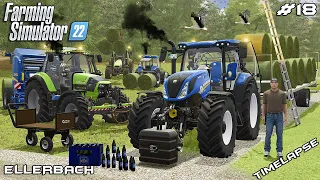 Baling first HAY BALES for the FARMS with kedex Ellerbach Farming Simulator 22 Episode 18