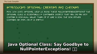 Java Optional Class Stop NullPointerExceptions Master Java Null Safety Intermediate Tutorial