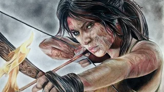Drawing Lara Croft - TOMB RAIDER