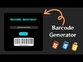 Barcode Generator using Html Css Js With source code