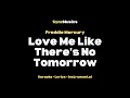 Download Lagu Freddie Mercury - Love Me Like There's No Tomorrow | Karaoke - Lyrics - Instrumental