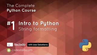 Python Full Course For Beginner String Formatting