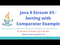 Java 8 Stream - Sorting with Comparator Example