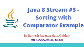 Java 8 Stream - Sorting with Comparator Example