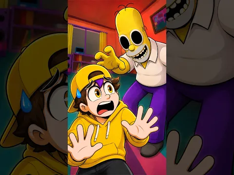 ¡HOMERO PESADILLA quería ATRAPARME 😱 ROBLOX HOMER NIGHTMARE