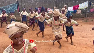 nigerian yoruba cultural bata dance performance by dream catchers academy girls happy african kids