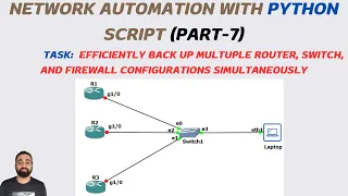 Network Automation with Python Script Multuple Nodes Config Backup PART-7