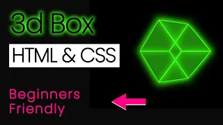 How to make 3d box in html and css 3d cube using only css