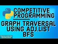 Competitive Programming with Python Graph Traversal Using Adj List BFS Breadth First Search