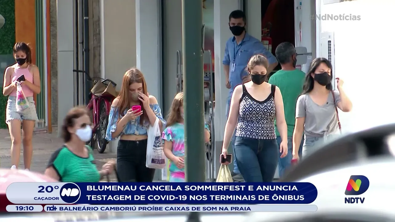 Blumenau cancela Sommerfest e anuncia testagem de Covid-19 nos terminais de ônibus