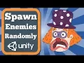 How to spawn enemies randomly in Unity 2D game Unity 2D tutorial