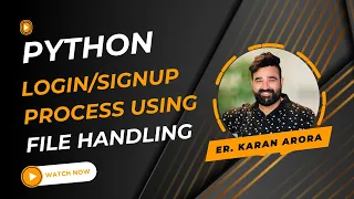 Python Project - Learn How to Create a Login and Signup System in Python Using File Handling