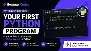 Lesson 1 Hello World in Python Beginner Codes
