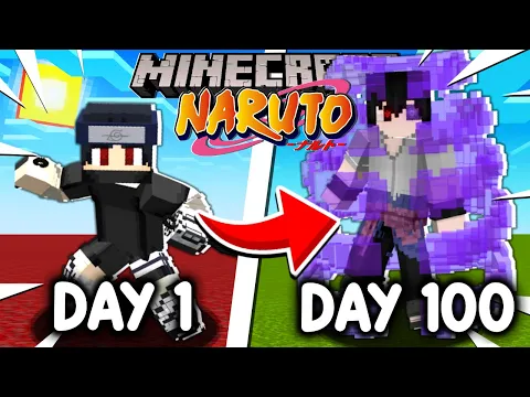 Download MP3 I Survived 100 DAYS as an UCHIHA in Naruto Minecraft!