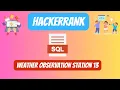 HackerRank SQL Solution Weather Observation Station 13