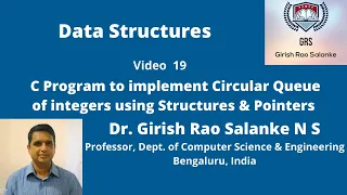 19 C Program to Implement a Circular Queue using Structure Pointers
