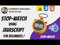 Create a Stopwatch with HTML CSS and JavaScript Step-by-Step Guide