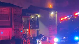RAW UNCUT Apartment Fire Tulsa Fire Department Creekwood Apartments