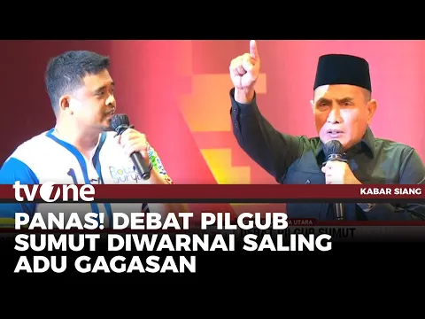 Bobby & Edy Rahmayadi Saling Sindir di Debat Pilgub Sumut