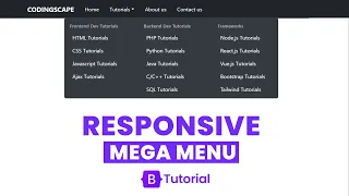 Responsive Mega Menu using Bootstrap - Bootstrap Mega Menu Tutorial