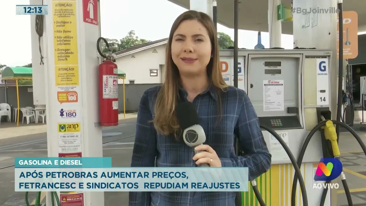 Gasolina e diesel: após Petrobras aumentar preços, Fetrancesc e sindicatos repudiam reajustes