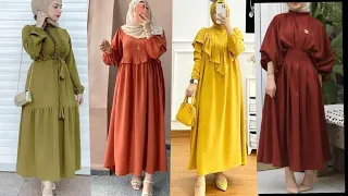 أرقى موديلات فساتين صيفية وتنسيقات جميلة للمحجبات 2023 