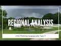 1 7 Regional Analysis Unit 1 Topic 7 of AP Human Geography